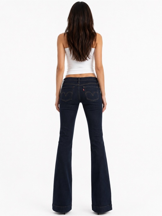 Levi's Denim - Levi's Dark Indigo Flare Jeans - Women's Wide Leg